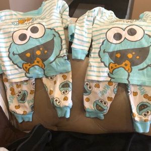 Adorable 2 piece pj set for twins!
